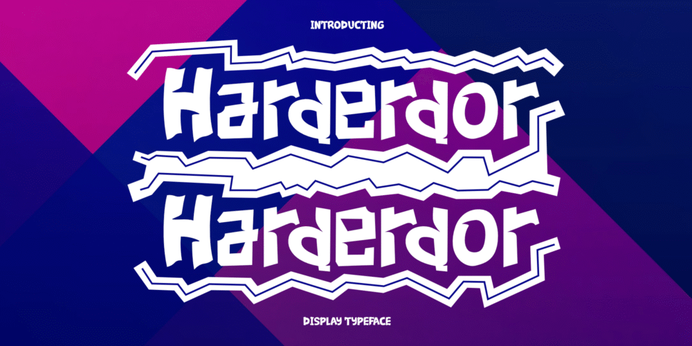 Harderdor – Playful Cartoon Display Font