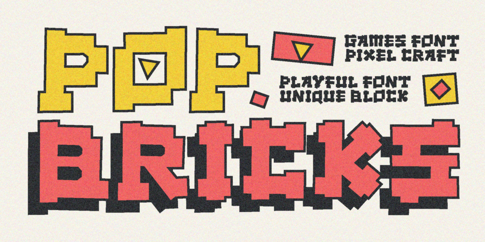 Pop Bricks Font