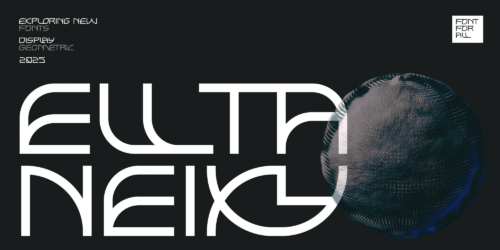 Elltaneixy - Experimental Sci-Fi Display Typeface