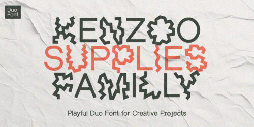 Kenzoo Supply Familly Playful Duo Font
