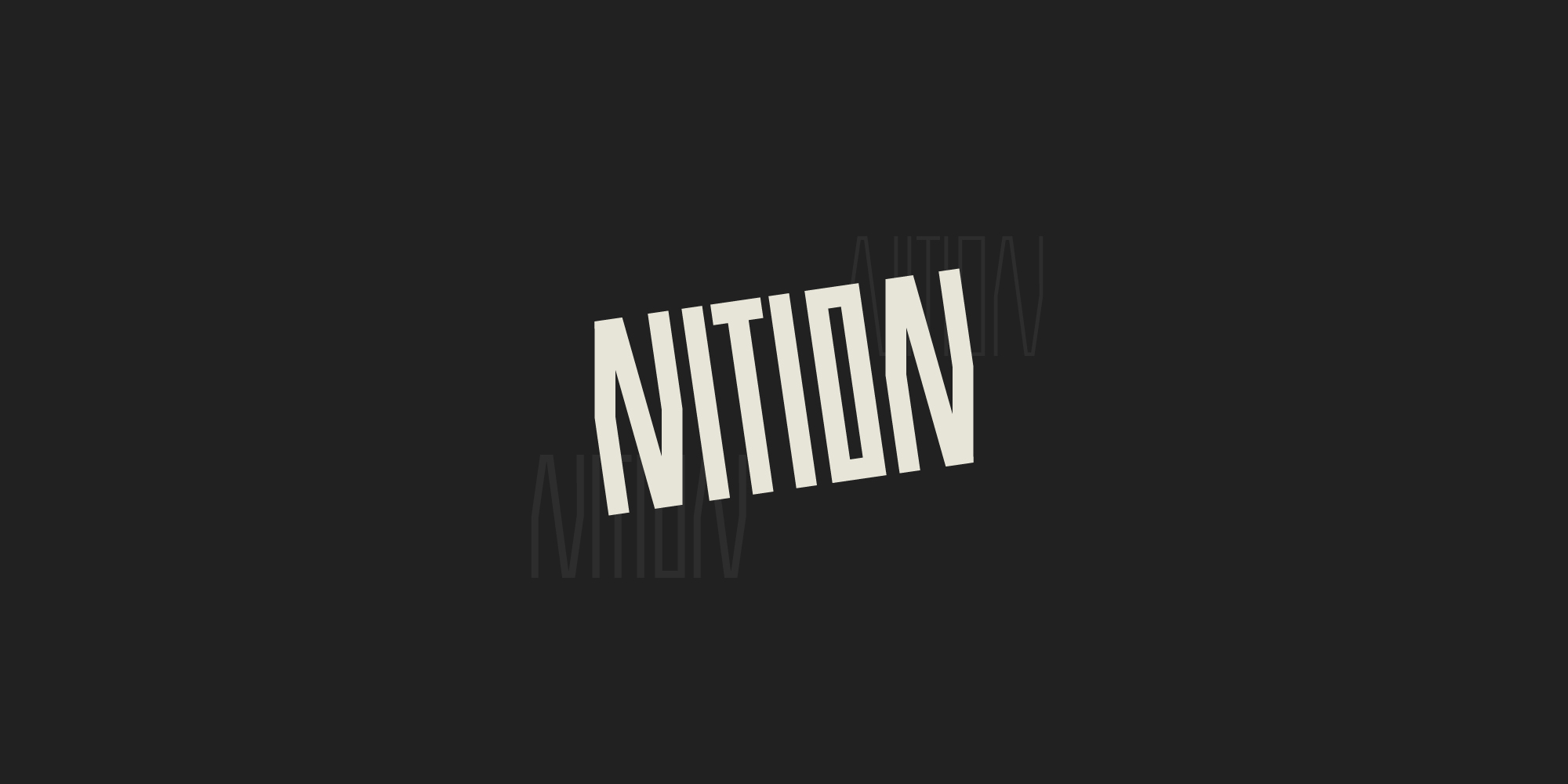 Nition Font 3 Weight