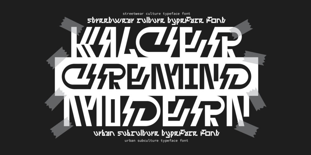 Kalcer Cremind Modern - Streetwear Font